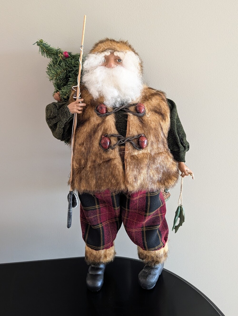 rare vintage MARK ROBERTS 22" fisherman santa claus